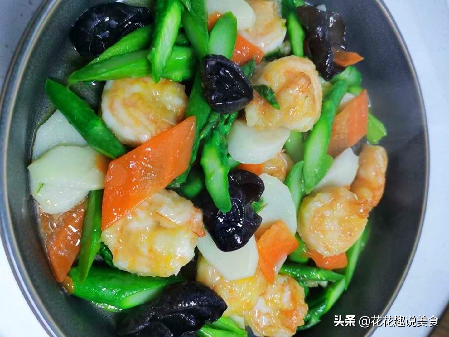 大虾减肥食谱_虾仁木耳竹笋山药搭配_小油菜炒鲜虾